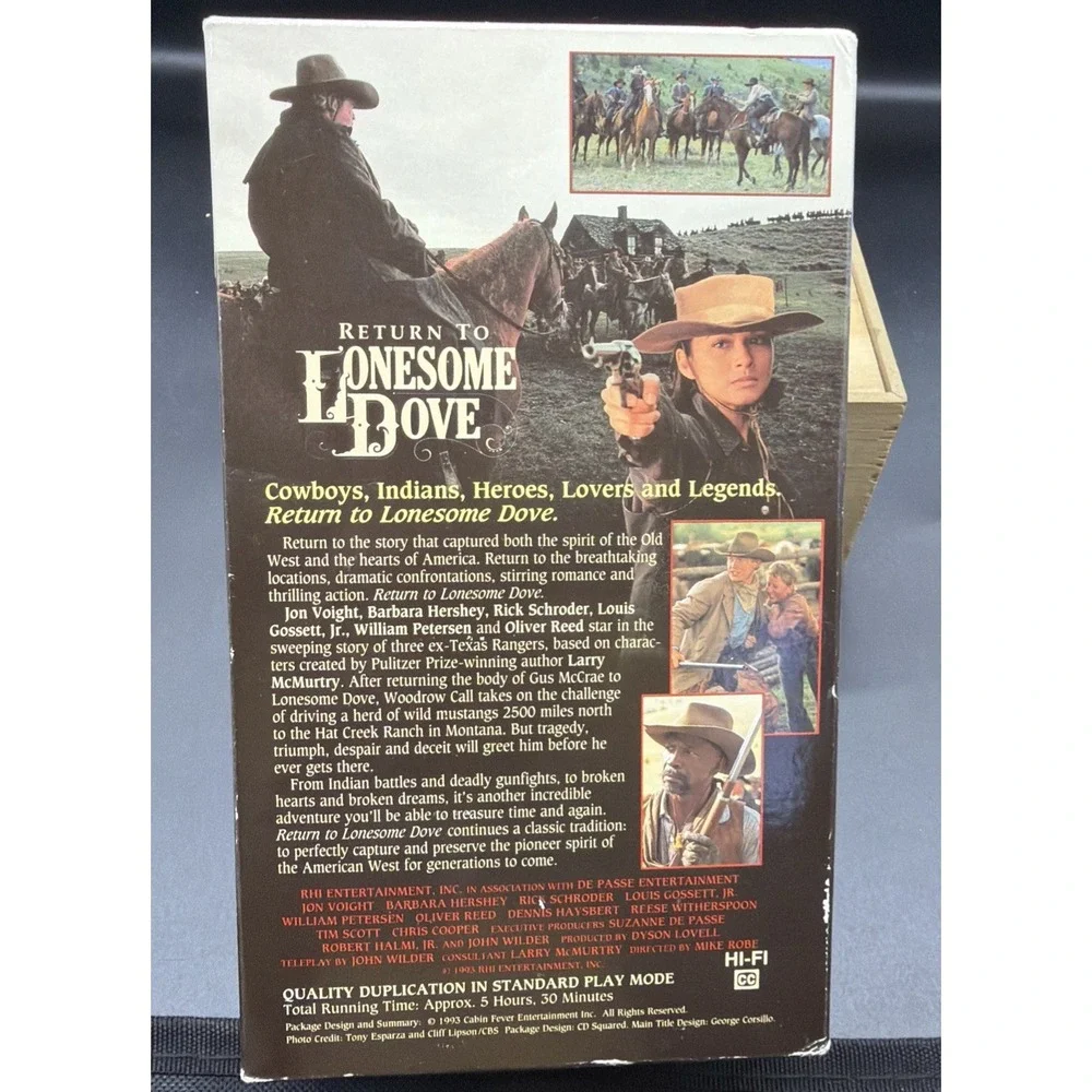 Return to Lonesome Dove VHS 4 Tape Set - Picture 2 of 3